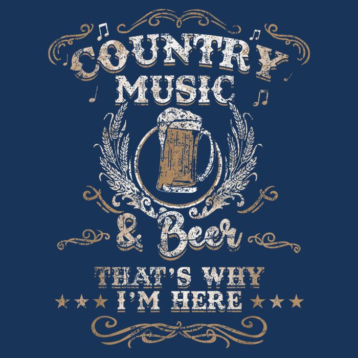 Vintage Country Music And Beer That's Why I'm Here Legends Toddler T-Shirt