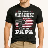 Violinist Call Me Papa Father's Day Cooling Performance Crew T-Shirt