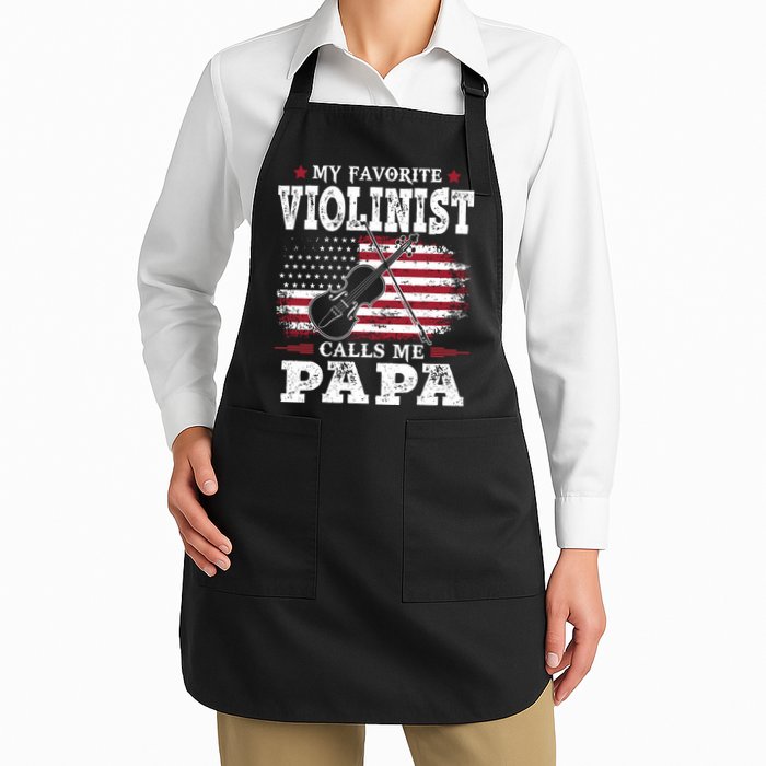 Violinist Call Me Papa Father's Day Apron