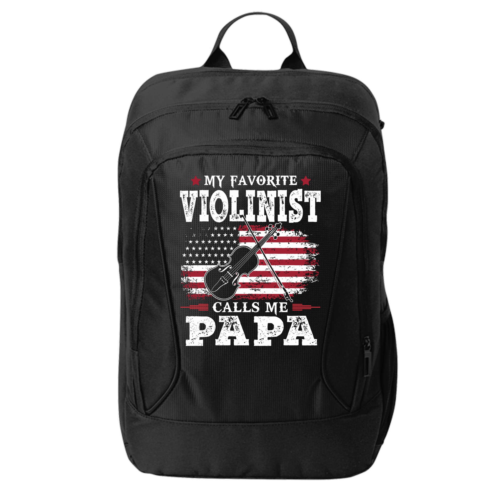 Violinist Call Me Papa Father's Day City Backpack
