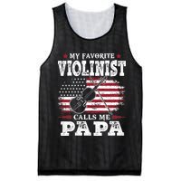 Violinist Call Me Papa Father's Day Mesh Reversible Basketball Jersey Tank