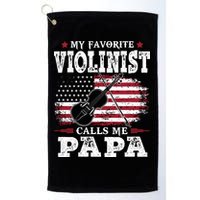 Violinist Call Me Papa Father's Day Golf Towel