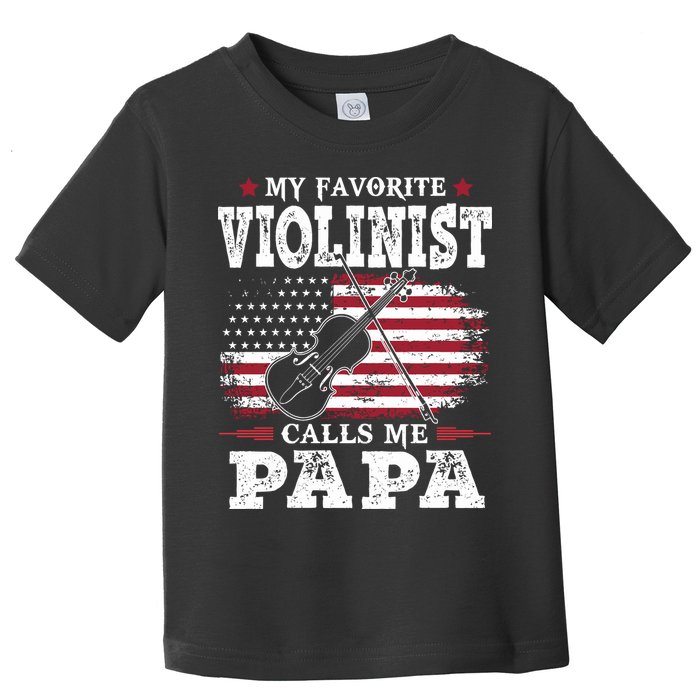 Violinist Call Me Papa Father's Day Toddler T-Shirt