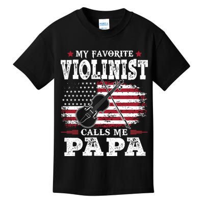 Violinist Call Me Papa Father's Day Kids T-Shirt