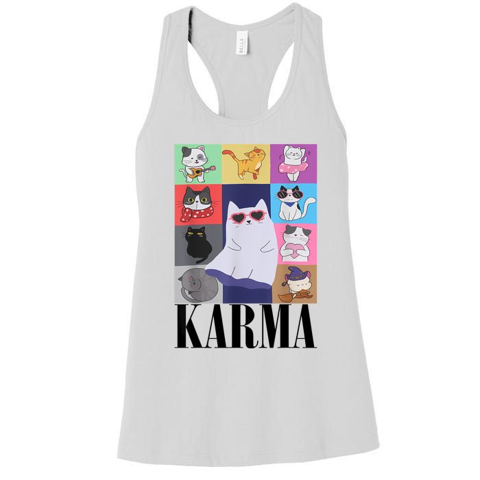 Vintage Cat Music Karma Women's Racerback Tank