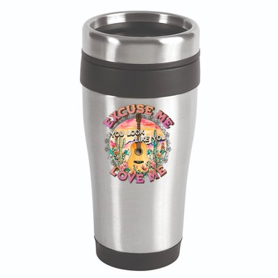 Vintage Country Music Excuse Me You Look Like You Love Me 16oz Travel Tumbler
