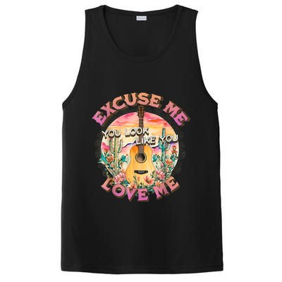 Vintage Country Music Excuse Me You Look Like You Love Me PosiCharge Competitor Tank