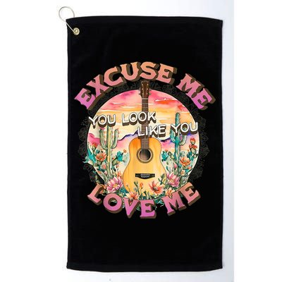 Vintage Country Music Excuse Me You Look Like You Love Me Golf Towel