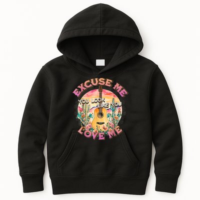 Vintage Country Music Excuse Me You Look Like You Love Me Kids Hoodie