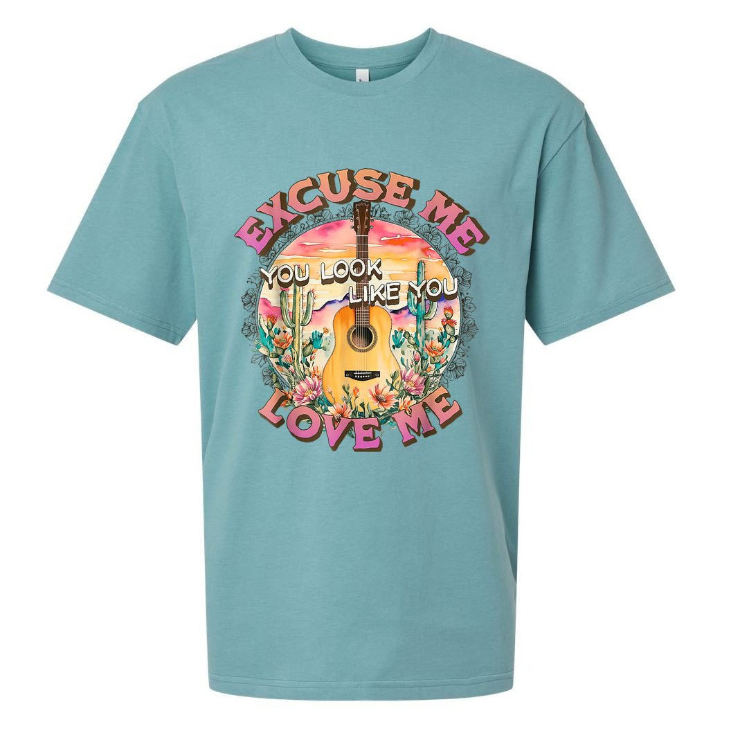 Vintage Country Music Excuse Me You Look Like You Love Me Sueded Cloud Jersey T-Shirt