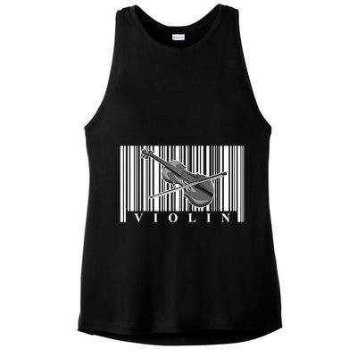 Violin Classic Musician Cool Gift Fiddle Player Orchestra Violinist Meaningful G Ladies PosiCharge Tri-Blend Wicking Tank