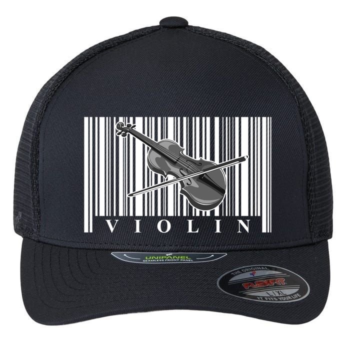 Violin Classic Musician Cool Gift Fiddle Player Orchestra Violinist Meaningful G Flexfit Unipanel Trucker Cap
