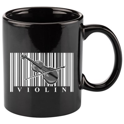 Violin Classic Musician Cool Gift Fiddle Player Orchestra Violinist Meaningful G 11oz C Handle Ceramic Mug
