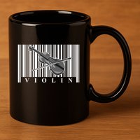 Violin Classic Musician Cool Gift Fiddle Player Orchestra Violinist Meaningful G 11oz C Handle Ceramic Mug