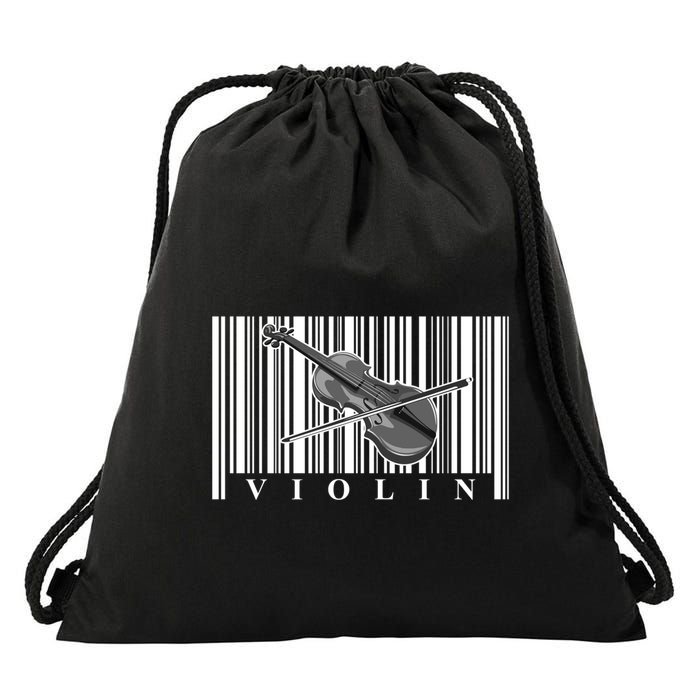 Violin Classic Musician Cool Gift Fiddle Player Orchestra Violinist Meaningful G Drawstring Bag