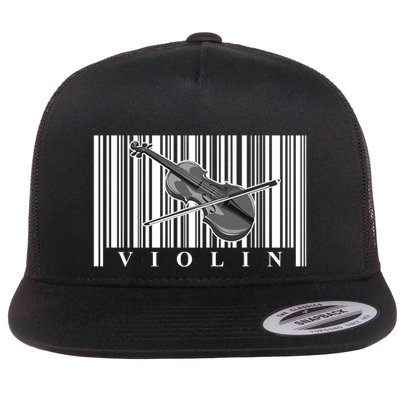 Violin Classic Musician Cool Gift Fiddle Player Orchestra Violinist Meaningful G Flatbill Hat