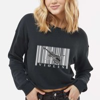 Violin Classic Musician Cool Gift Fiddle Player Orchestra Violinist Meaningful G Cropped Pullover Crew