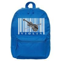 Violin Classic Musician Cool Gift Fiddle Player Orchestra Violinist Meaningful G 16 in Basic Backpack