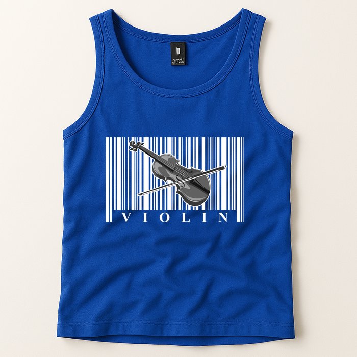 Violin Classic Musician Cool Gift Fiddle Player Orchestra Violinist Meaningful G Tank Top