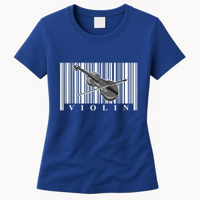 Violin Classic Musician Cool Gift Fiddle Player Orchestra Violinist Meaningful G Womens T-Shirt