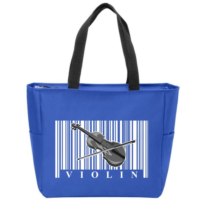 Violin Classic Musician Cool Gift Fiddle Player Orchestra Violinist Meaningful G Zip Tote Bag