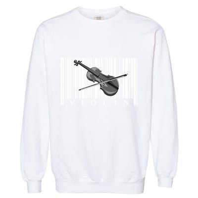 Violin Classic Musician Cool Gift Fiddle Player Orchestra Violinist Meaningful G Garment-Dyed Sweatshirt