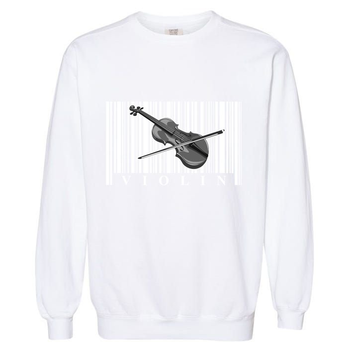 Violin Classic Musician Cool Gift Fiddle Player Orchestra Violinist Meaningful G Garment-Dyed Sweatshirt