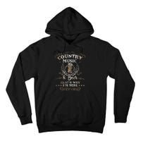 Vintage Country Music And Beer Thats Why Im Here Legends Tall Hoodie