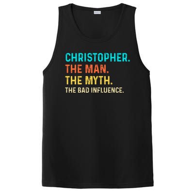 Vintage Christopher Man Myth The Bad Influence First Name PosiCharge Competitor Tank