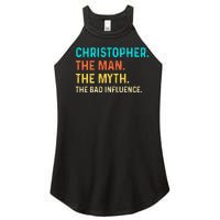 Vintage Christopher Man Myth The Bad Influence First Name Women’s Perfect Tri Rocker Tank