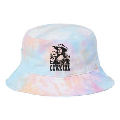 Vintage Cowgirl Mona Lisa Retro Tie Dye Newport Bucket Hat