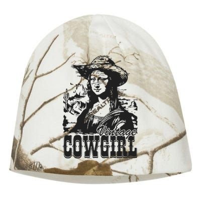 Vintage Cowgirl Mona Lisa Retro Kati - Camo Knit Beanie