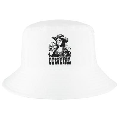 Vintage Cowgirl Mona Lisa Retro Cool Comfort Performance Bucket Hat