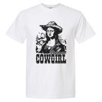 Vintage Cowgirl Mona Lisa Retro Garment-Dyed Heavyweight T-Shirt