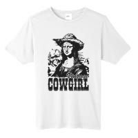 Vintage Cowgirl Mona Lisa Retro Tall Fusion ChromaSoft Performance T-Shirt