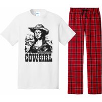 Vintage Cowgirl Mona Lisa Retro Pajama Set