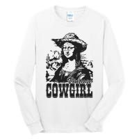 Vintage Cowgirl Mona Lisa Retro Tall Long Sleeve T-Shirt