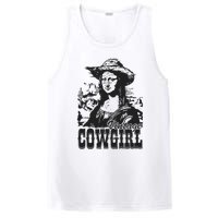 Vintage Cowgirl Mona Lisa Retro PosiCharge Competitor Tank