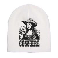 Vintage Cowgirl Mona Lisa Retro Short Acrylic Beanie