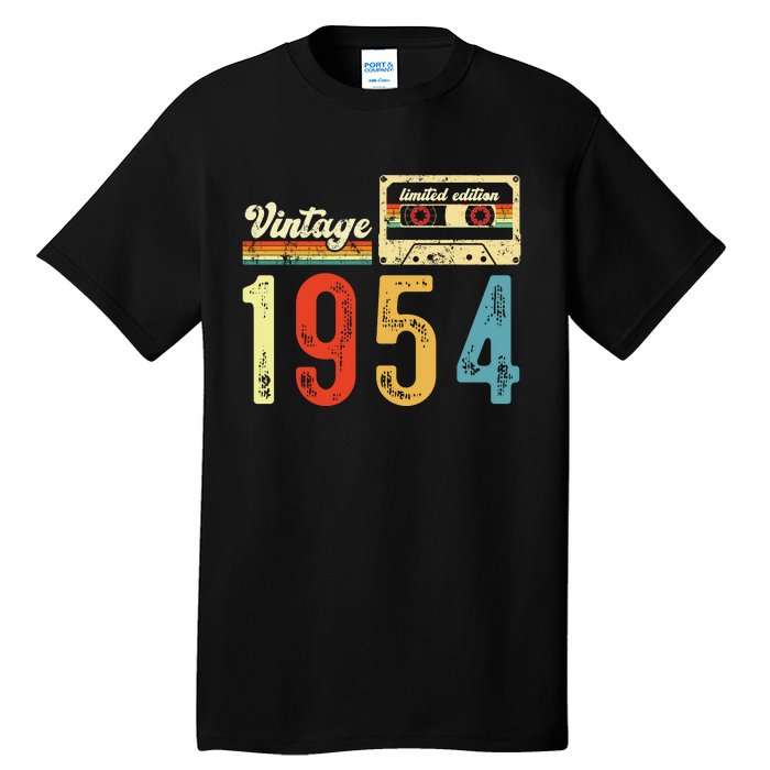 Vintage Cassette Made In 1954 Birthday Tall T-Shirt