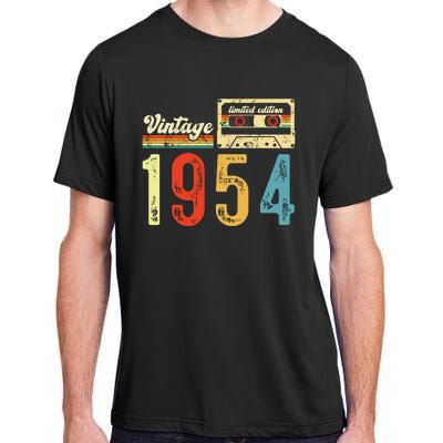 Vintage Cassette Made In 1954 Birthday Adult ChromaSoft Performance T-Shirt