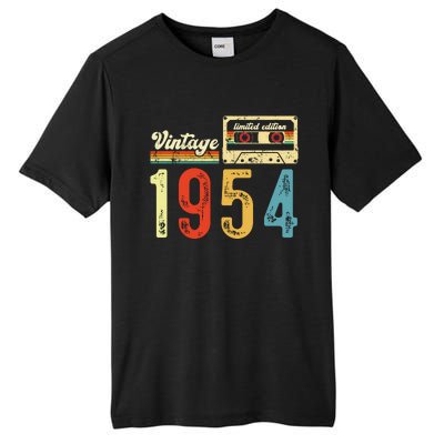 Vintage Cassette Made In 1954 Birthday Tall Fusion ChromaSoft Performance T-Shirt