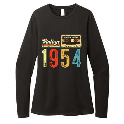 Vintage Cassette Made In 1954 Birthday Womens CVC Long Sleeve Shirt