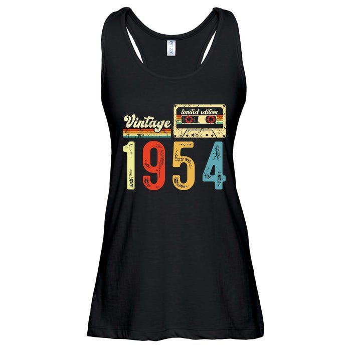 Vintage Cassette Made In 1954 Birthday Ladies Essential Flowy Tank