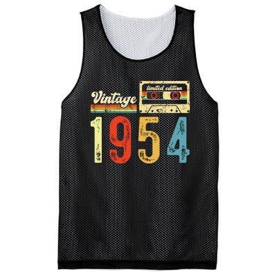 Vintage Cassette Made In 1954 Birthday Mesh Reversible Basketball Jersey Tank