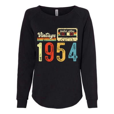 Vintage Cassette Made In 1954 Birthday Womens California Wash Sweatshirt