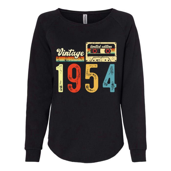 Vintage Cassette Made In 1954 Birthday Womens California Wash Sweatshirt