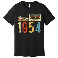 Vintage Cassette Made In 1954 Birthday Premium T-Shirt