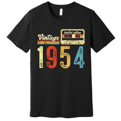 Vintage Cassette Made In 1954 Birthday Premium T-Shirt