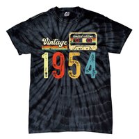 Vintage Cassette Made In 1954 Birthday Tie-Dye T-Shirt